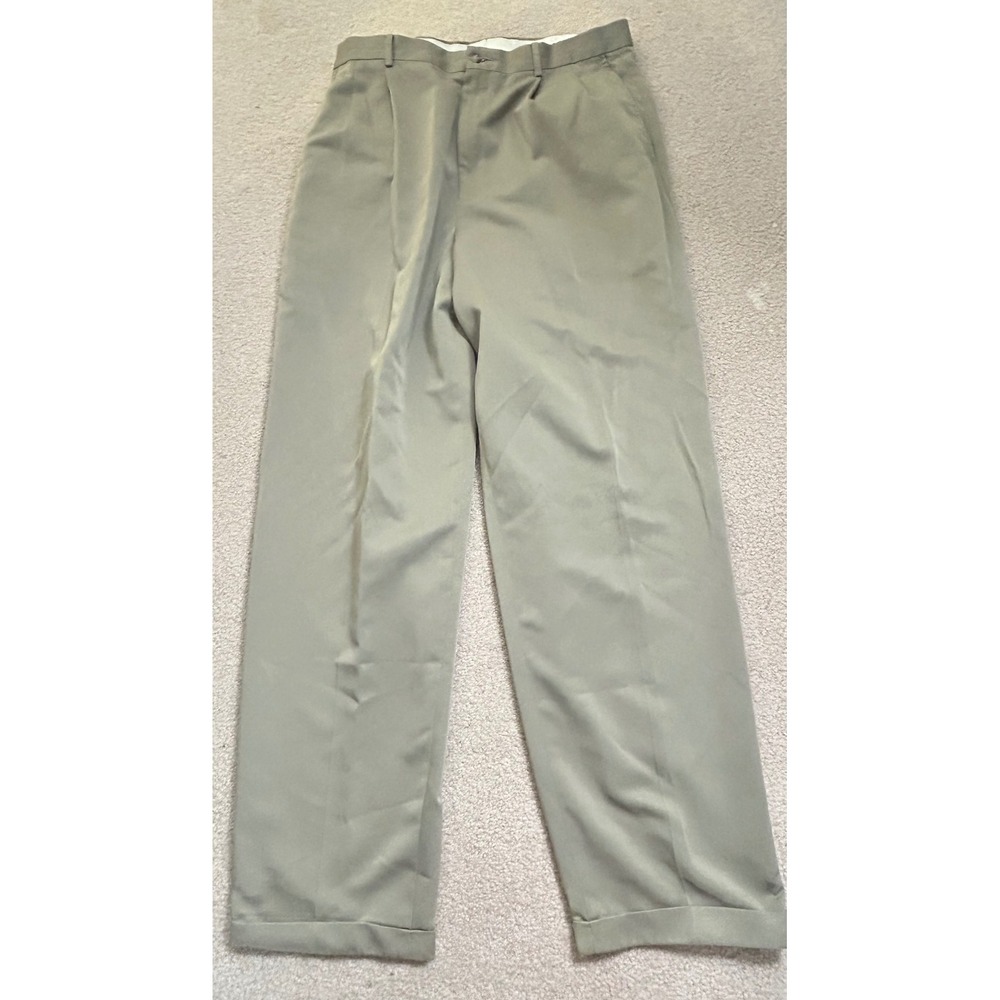 Claiborne Mens Pleated Khaki Dress‎ Pants Size 38x30